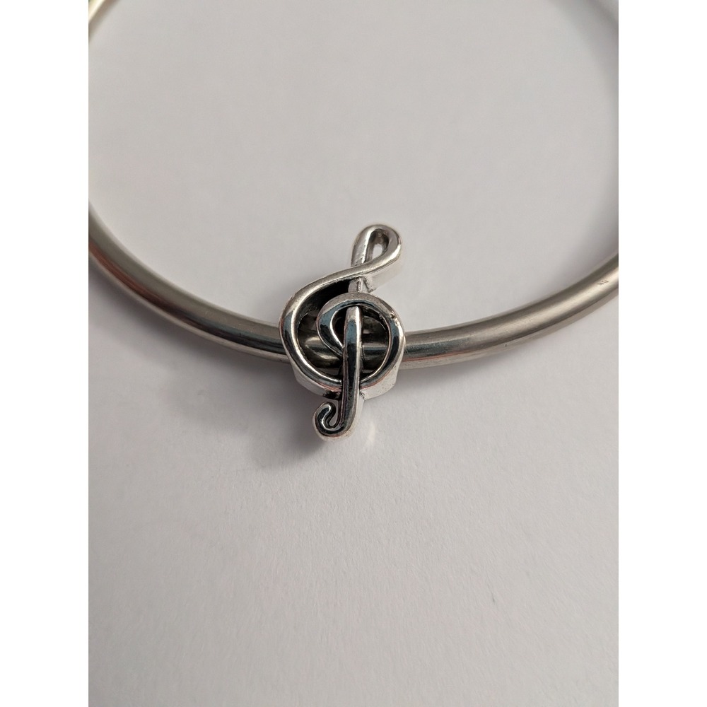 Sterling Silver Treble Clef Music Note Charm for Bracelet or Necklace